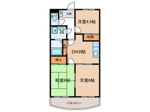 クリスタルメゾン七宝の物件間取画像